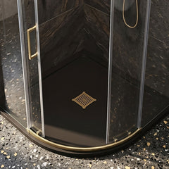 [BATW006S] Contemporary Resin Slimline Shower Tray Grill Waste - Choice of Colour - Silo