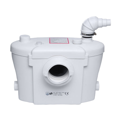 [BAWP400] Bathroom 4 Inlet Macerator Waste Pump System, 400W, 270 x 398 x 230mm, White - Cutout