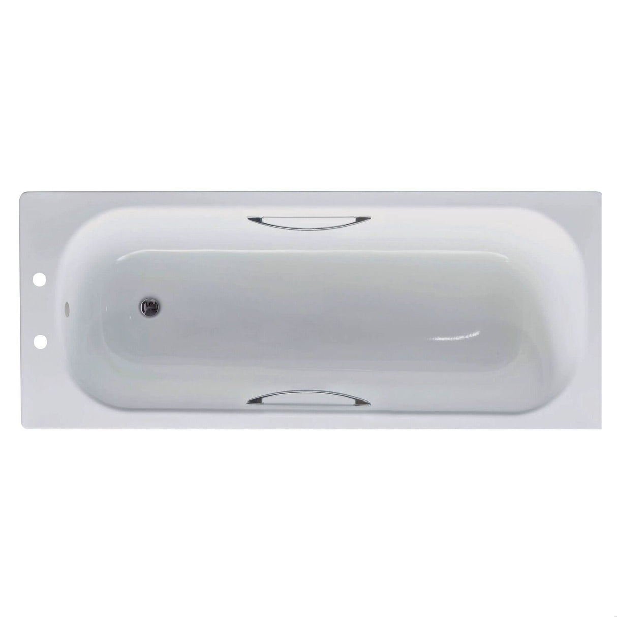[BB00ATG] 1700 steel bath 2TH cw Anti Slip & Grips - Cutout