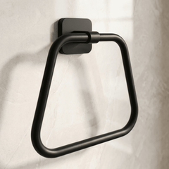 [BB201K] Contemporary Wall Mounted Bathroom Towel Ring - Choice of Finish - Lifestyle 2