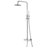 [BB9301] Round Thermostatic Shower Bar Valve Kit - Chrome - Cutout