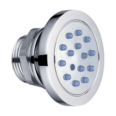 [BB9335] Balterley Bathroom Adjustable Round Body Jet Solid Brass Construction, 10.5 cm Diameter - Chrome Finish - Cutout