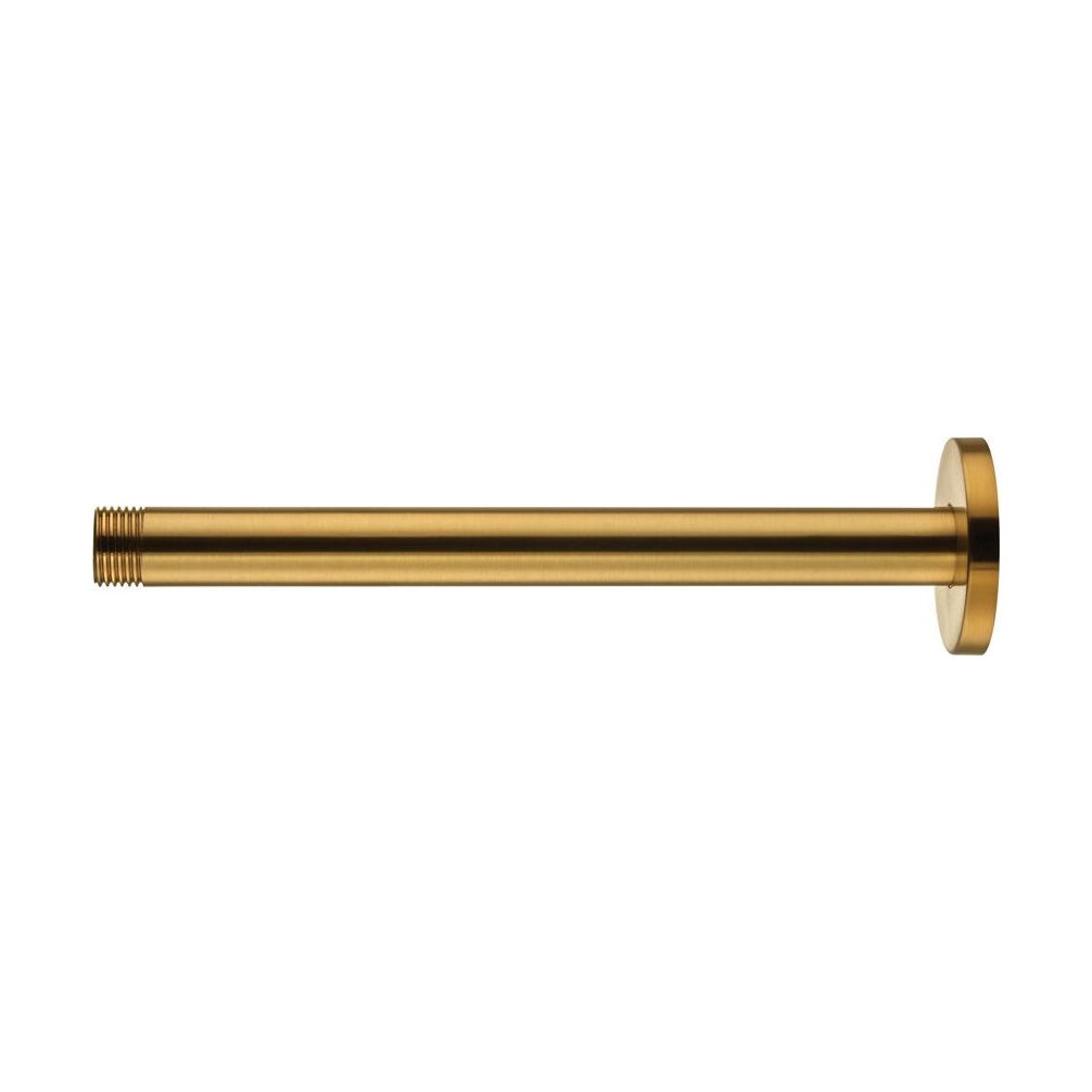 [BB9342BRS] Balterley Modern Long Round Ceiling Mounted Shower Arm, 221mm - Choice of Colour - Cutout