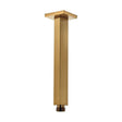 [BB9345BRS] Balterley Modern Bathroom Square Ceiling Mounted Shower Arm Durable Stainless Steel Construction, 220mm - Brushed Brass Finish - Cutout