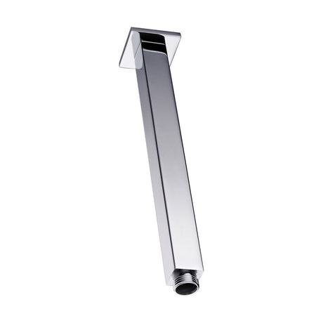 [BB9345] Balterley Modern Bathroom Long Square Ceiling Mounted Shower Arm Durable Stainless Steel Construction, 220mm - Chrome Finish - Cutout