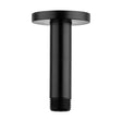 [BB9347BL] Balterley Modern Bathroom Round Ceiling Mounted Shower Arm Durable Brass Construction, 100mm - Matt Black Finish - Cutout