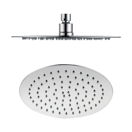 [BB9390] Balterley Deluxe Round Fixed Ultra Thin Slimline Shower Head Durable Stainless Steel, 250x250mm - Chrome Finish - Cutout