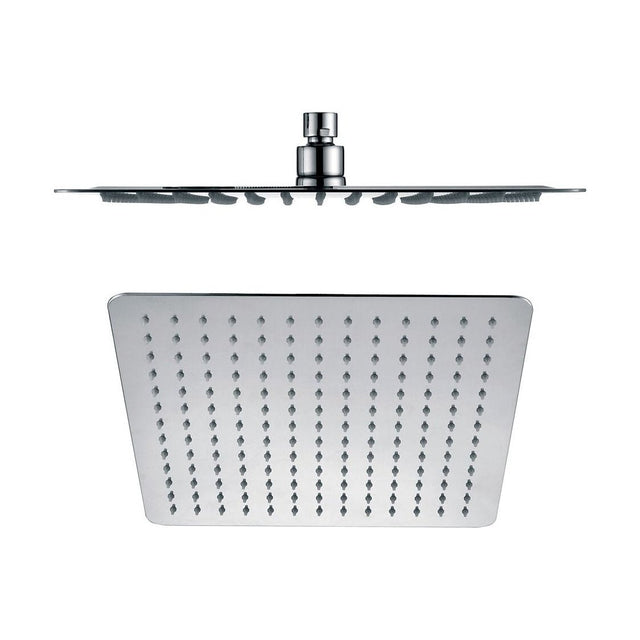 [BB9393] Balterley Deluxe Square Fixed Ultra Thin Slimline Shower Head Durable Stainless Steel Construction, 300x300mm - Chrome Finish - Cutout