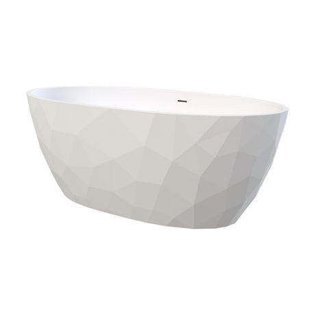 [BBA001] Balterley Parwich Freestanding Luxury Oval Double Ended Bath, 1690 x 800mm - Gloss White - Cutout