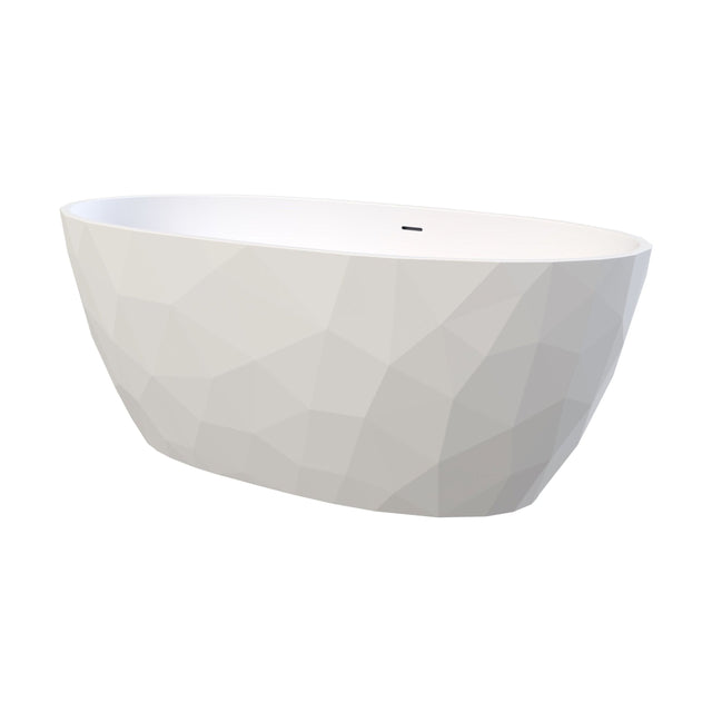 [BBA001] Balterley Parwich Freestanding Luxury Oval Double Ended Bath, 1690 x 800mm - Gloss White - Cutout