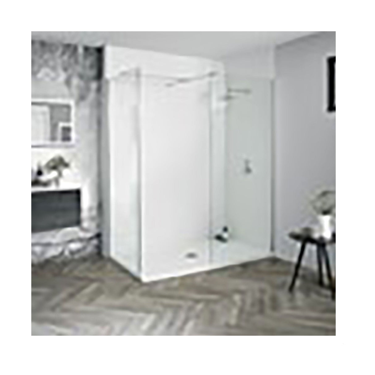 [BBAQ8653] Wetroom 8 Glass Panel 800 Clear - Cutout