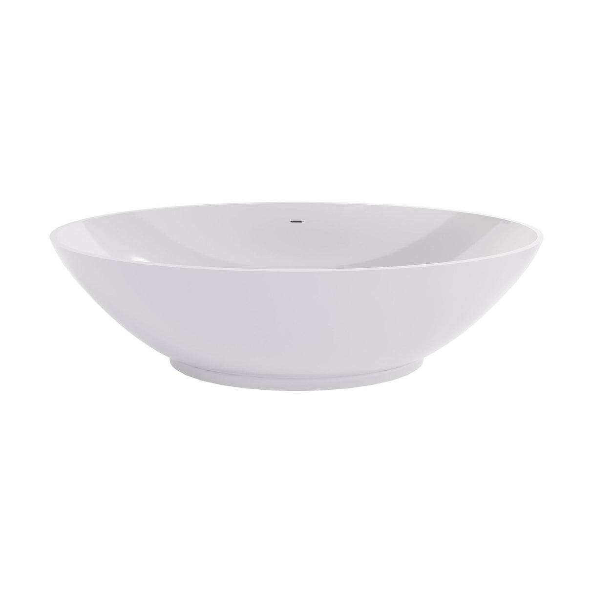 [BBB010] Balterley Castern Freestanding Luxury Oval Double Ended Bath, 1770 x 880mm - Polished White - Cutout