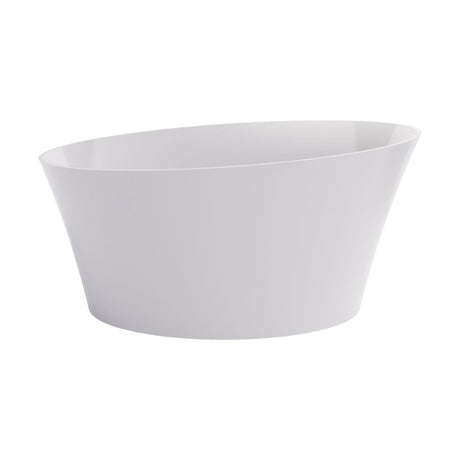 [BBB020] Balterley Doveridge Freestanding Luxury Oval Single Ended Bath, 1520 x 715mm - Polished White - Cutout