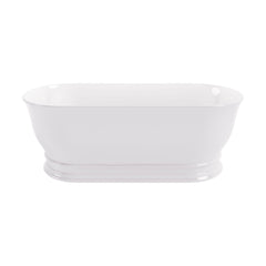 [BBB030] Balterley Wyrley Freestanding Luxury Oval Double Ended Bath, 1740 x 760mm - Polished White - Cutout