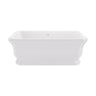 [BBB045] Balterley Stallington Freestanding Luxury Straight Square Double Ended Bath, 1804 x 850mm - Gloss White - Cutout