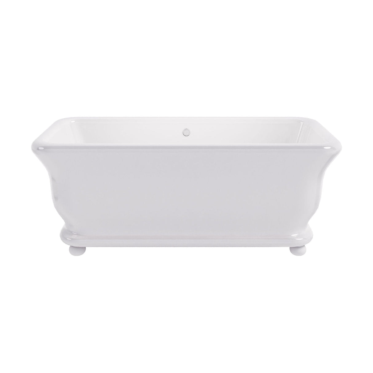 [BBB047] Balterley Stallington Bun Feet - Gloss White - Cutout