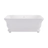 [BBB047] Balterley Stallington Bun Feet - Gloss White - Cutout