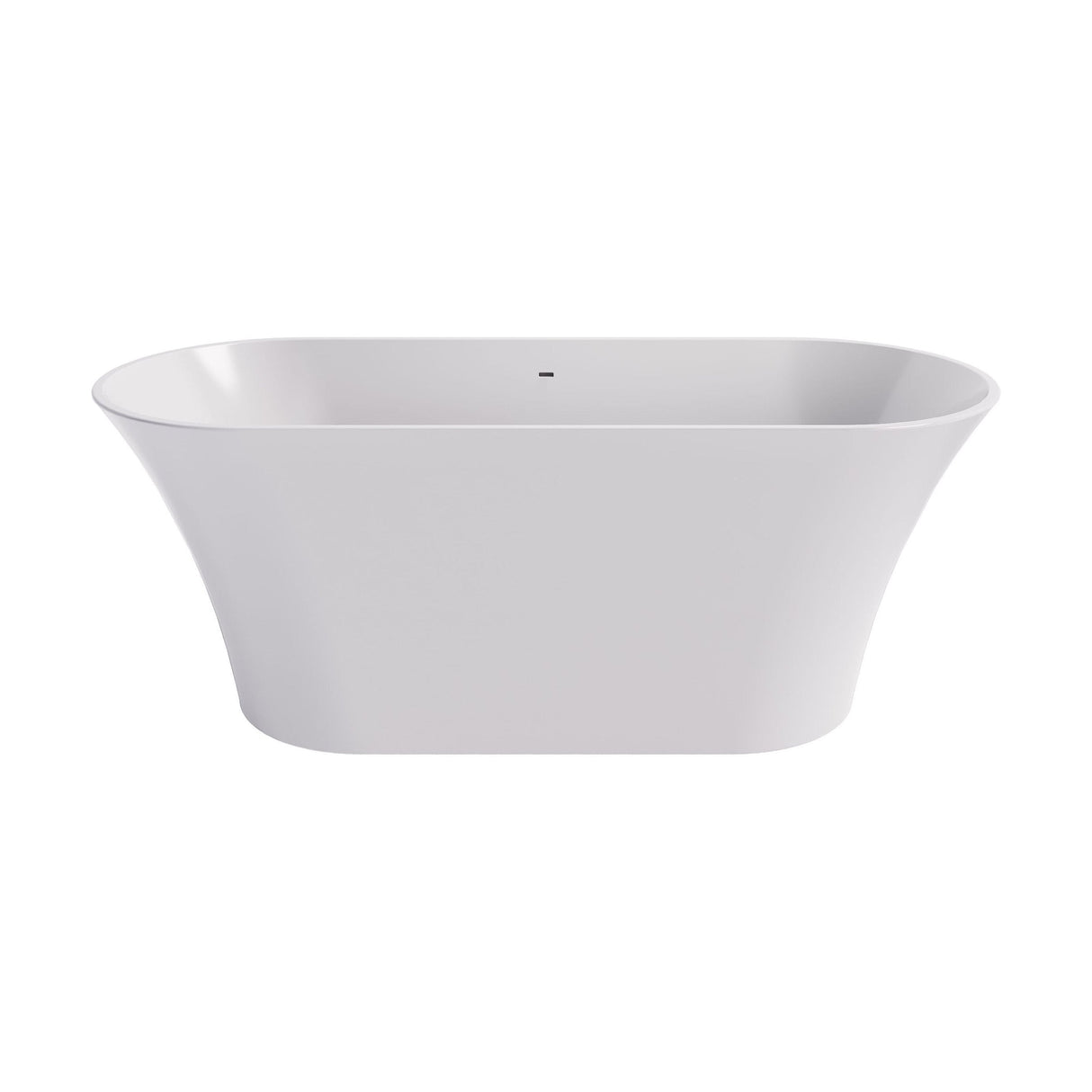 [BBB054] Balterley Smestow Freestanding Luxury Oval Double Ended Bath, 1680 x 700mm - Matt White - Cutout