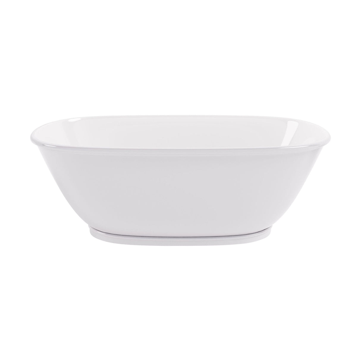 [BBB060] Balterley Bickford Freestanding Luxury Oval Double Ended Bath, 1628 x 773mm - Polished White - Cutout