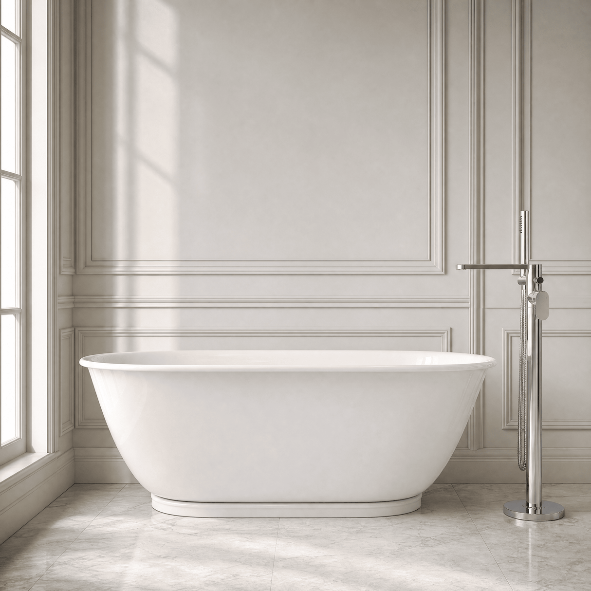 [BBB060] Bickford Modern Freestanding Bath, 1680 x 780mm, Choice of Colour - Silo