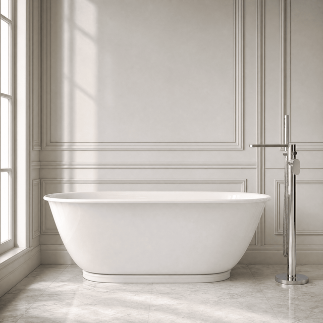 [BBB060] Bickford Modern Freestanding Bath, 1680 x 780mm, Choice of Colour - Silo