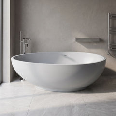 [BBB062PG] Rodsley Contemporary Oval Freestanding Bath, 1645 x 845mm, Choice of Colour - Silo