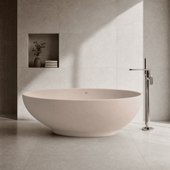 [BBB062PP] Rodsley Contemporary Oval Freestanding Bath, 1645 x 845mm, Choice of Colour - Lifestyle 1