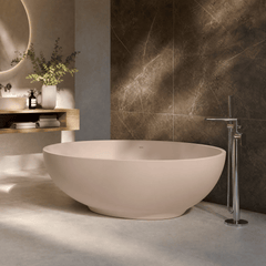 [BBB062PP] Rodsley Contemporary Oval Freestanding Bath, 1645 x 845mm, Choice of Colour - Lifestyle 3