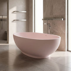 [BBB062RB] Rodsley Contemporary Oval Freestanding Bath, 1645 x 845mm, Choice of Colour - Lifestyle 1