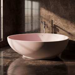 [BBB062RB] Rodsley Contemporary Oval Freestanding Bath, 1645 x 845mm, Choice of Colour - Silo