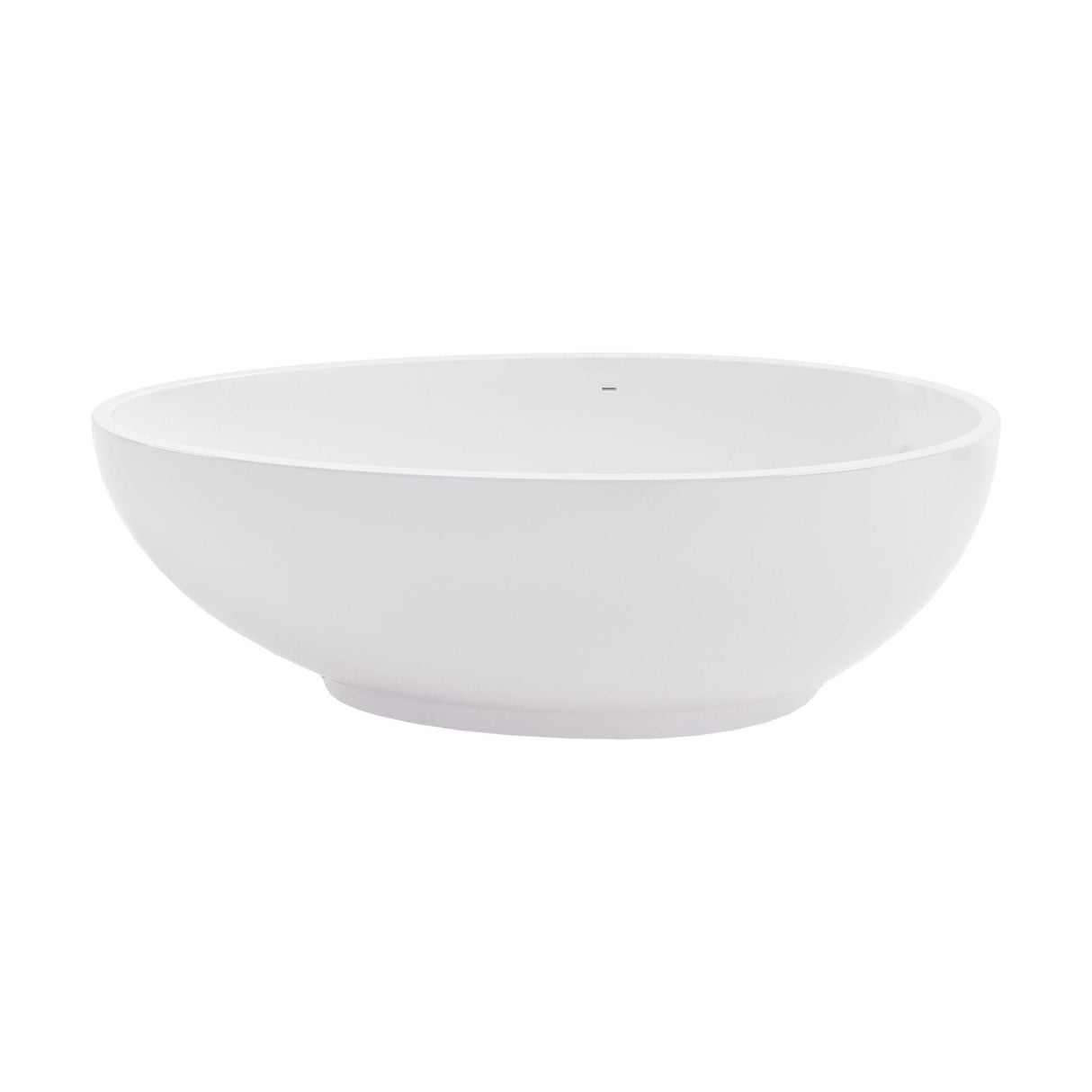 [BBB062] Balterley Rodsley Freestanding Luxury Oval Single Ended Bath, 1645 x 935mm - Polished White - Cutout
