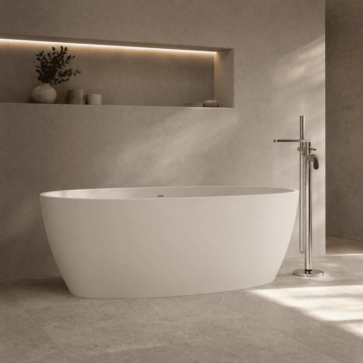[BBB064DW] Radbourne Contemporary Freestanding Bath, 1610 x 750mm, Choice of Colour - Lifestyle 2