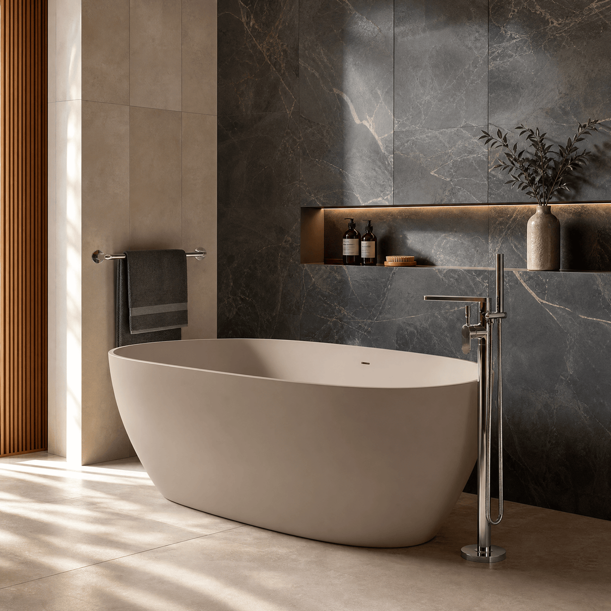 [BBB064F] Radbourne Contemporary Freestanding Bath, 1610 x 750mm, Choice of Colour - Lifestyle 3