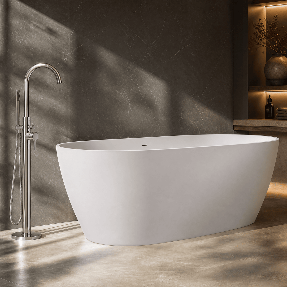 [BBB064] Radbourne Contemporary Freestanding Bath, 1610 x 750mm, Choice of Colour - Lifestyle 2