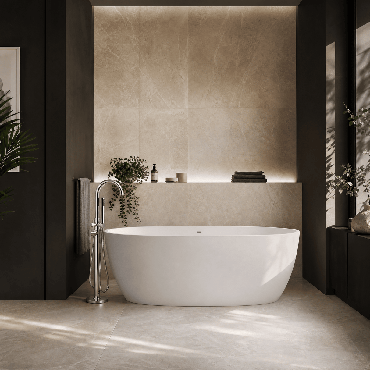 [BBB064] Radbourne Contemporary Freestanding Bath, 1610 x 750mm, Choice of Colour - Lifestyle 3