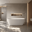 [BBB064] Radbourne Contemporary Freestanding Bath, 1610 x 750mm, Choice of Colour - Silo