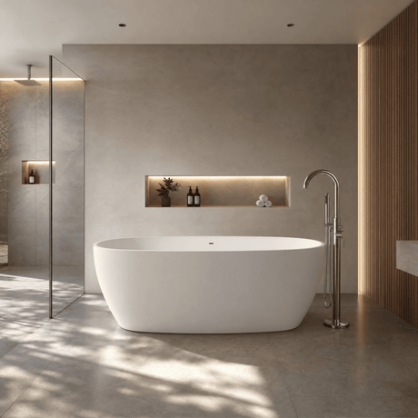 [BBB064] Radbourne Contemporary Freestanding Bath, 1610 x 750mm, Choice of Colour - Silo