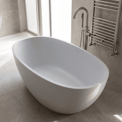 [BBB070PG] Hednesford Oval Freestanding Bath, 1510 x 810mm, Choice of Colour - Lifestyle 2