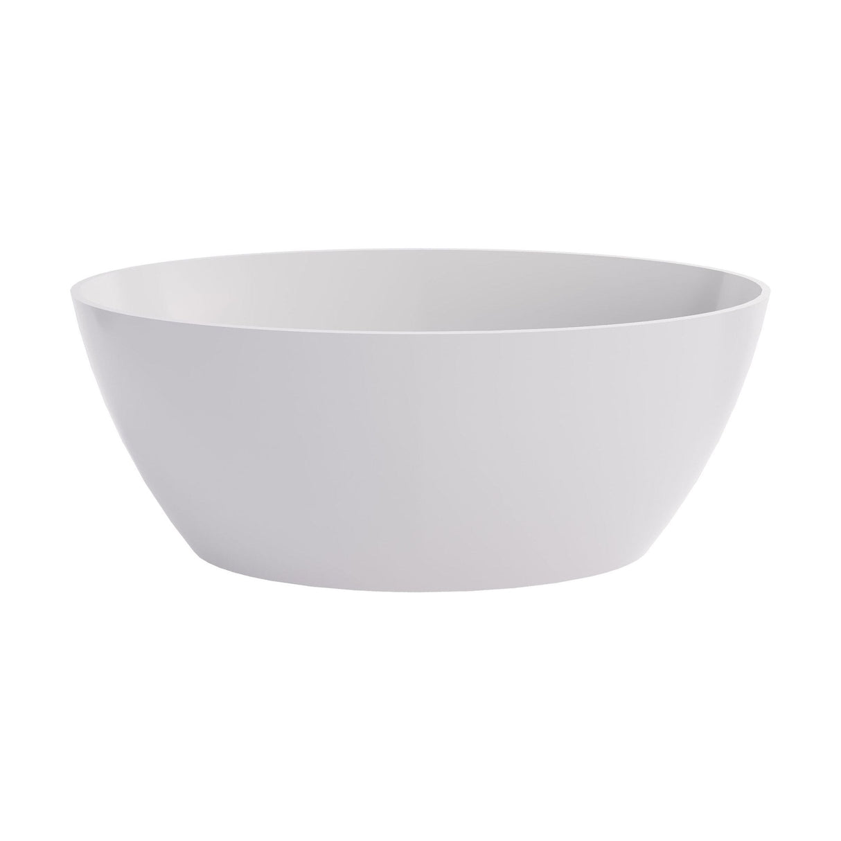 [BBB070] Balterley Hednesford Freestanding Luxury Oval Double Ended Bath, 1510 x 760mm - Matt White - Cutout