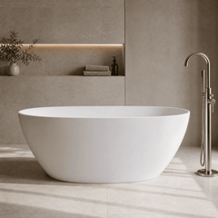 [BBB071] Hednesford Oval Freestanding Bath, 1510 x 810mm, Choice of Colour - Lifestyle 1