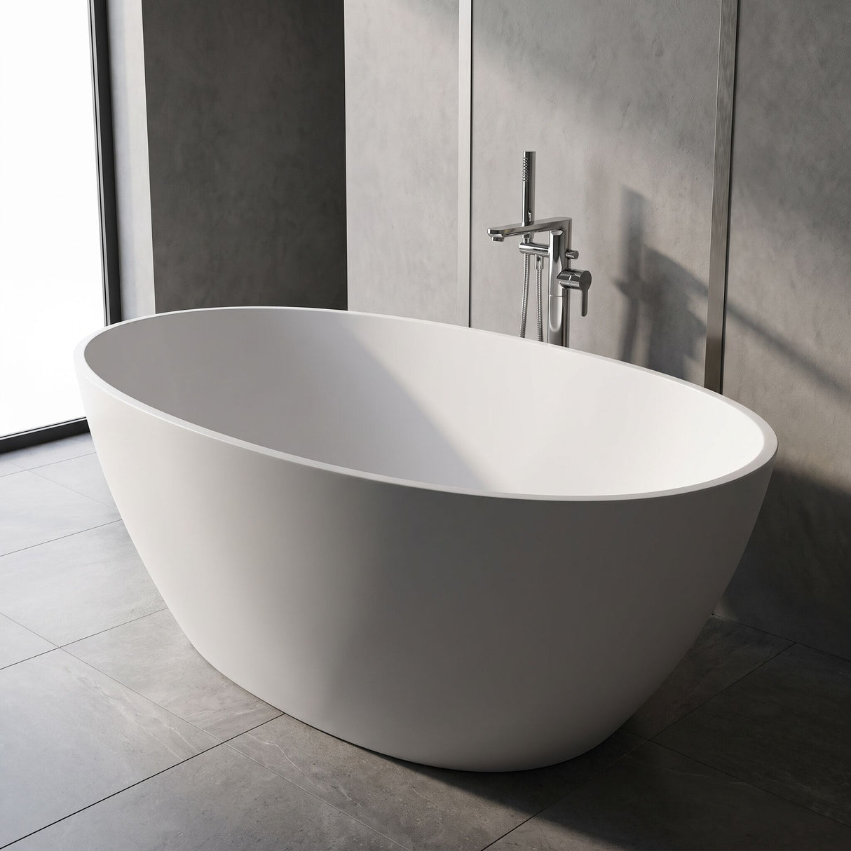 [BBB071] Hednesford Oval Freestanding Bath, 1510 x 810mm, Choice of Colour - Lifestyle 2