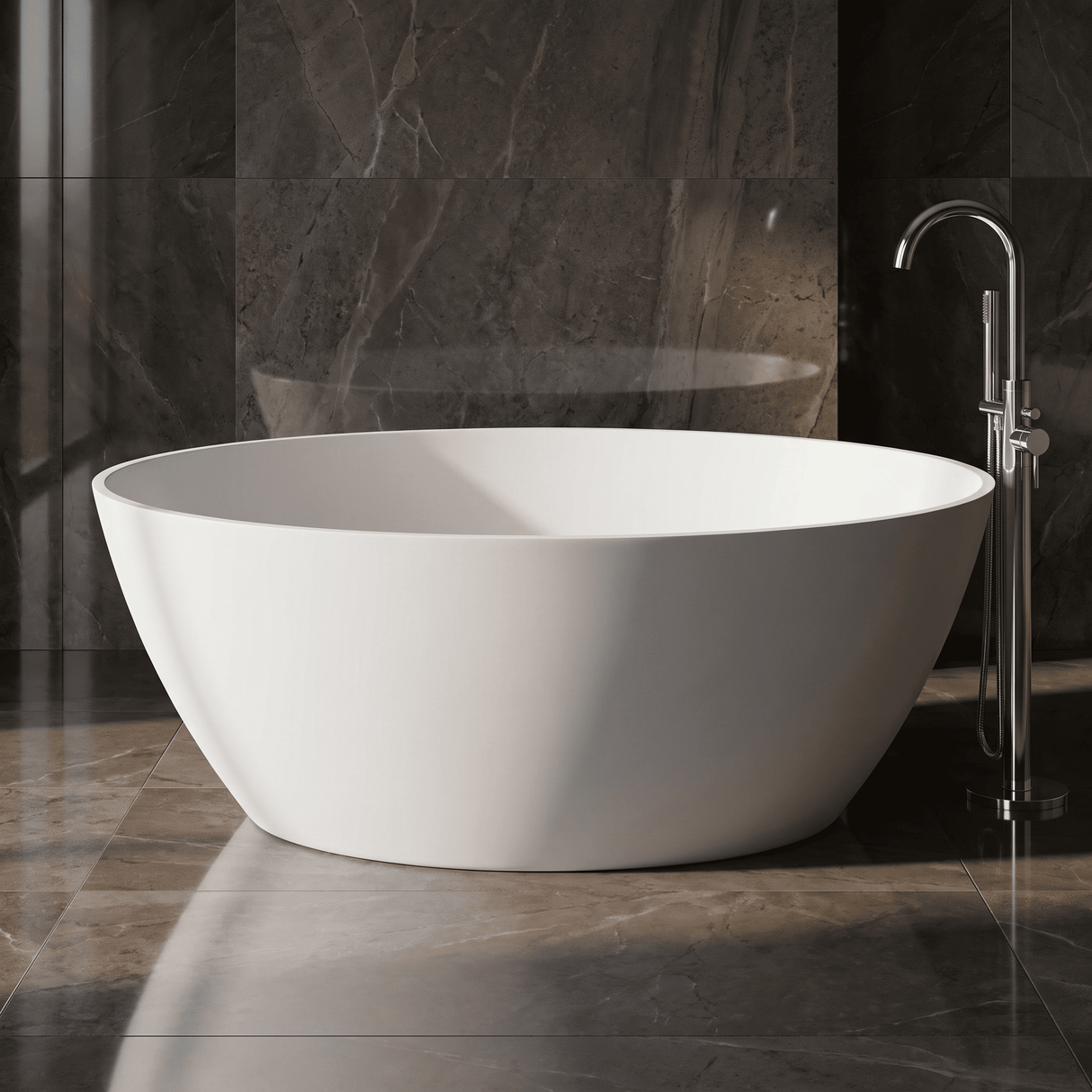 [BBB071] Hednesford Oval Freestanding Bath, 1510 x 810mm, Choice of Colour - Lifestyle 3