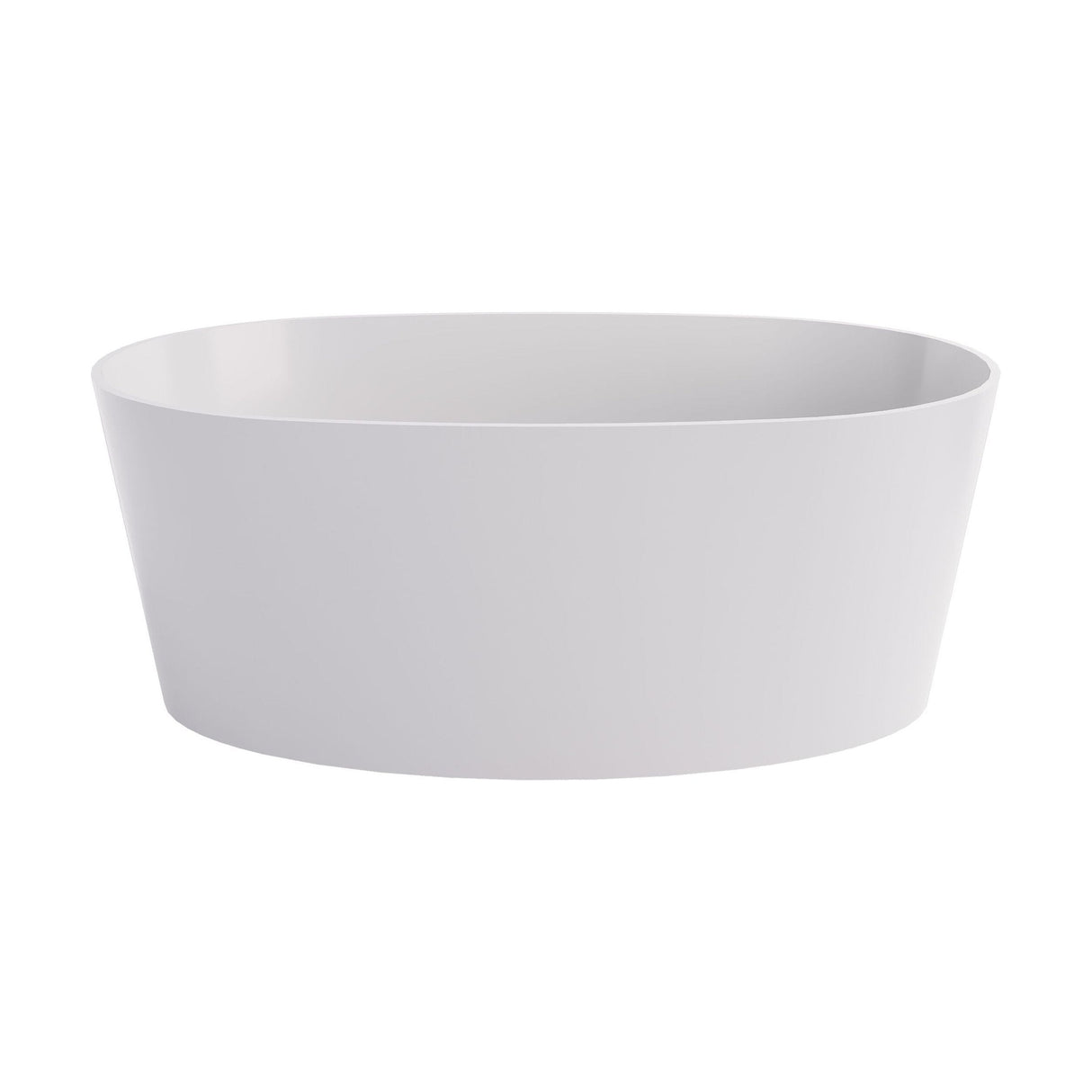 [BBB072] Balterley Kingswinford Freestanding Luxury Oval Double Ended Bath, 1510 x 760mm - Matt White - Cutout