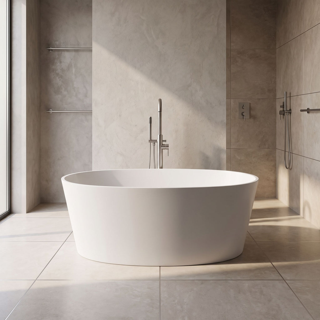 [BBB072] Kingswinford Modern Freestanding Bath, 1510 x 710mm, Choice of Colour - Silo