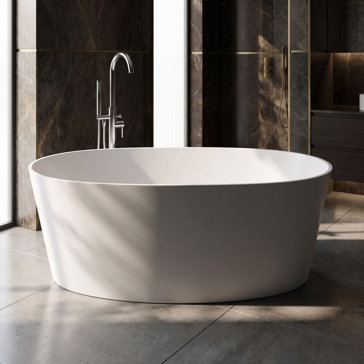 [BBB073DW] Kingswinford Modern Freestanding Bath, 1510 x 710mm, Choice of Colour - Silo