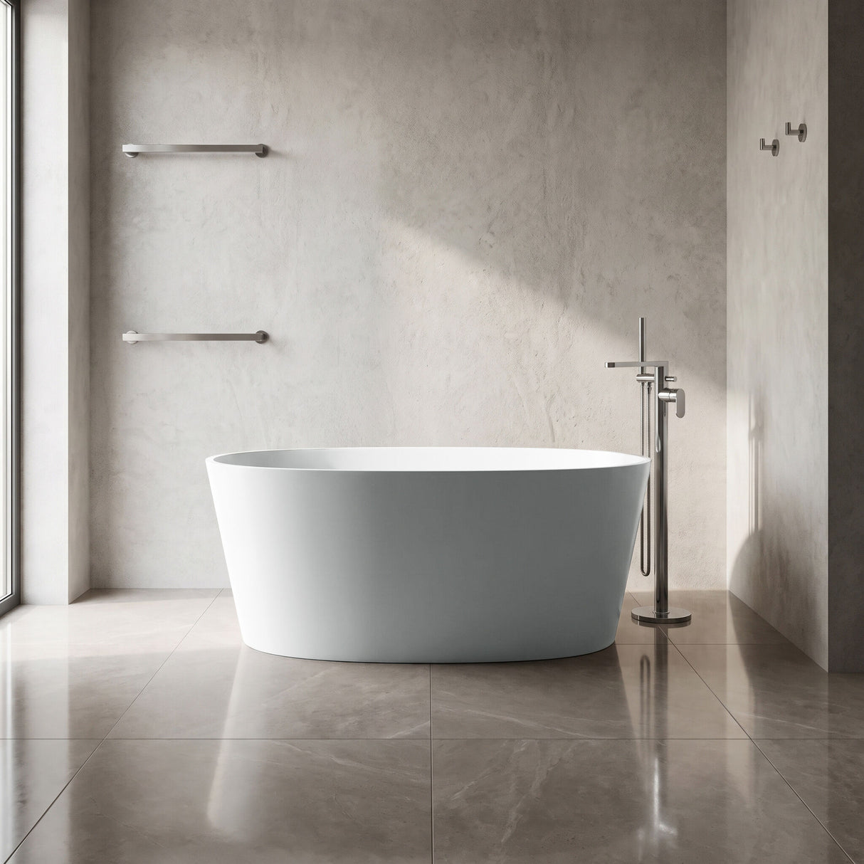 [BBB073IG] Kingswinford Modern Freestanding Bath, 1510 x 710mm, Choice of Colour - Lifestyle 3