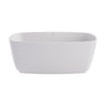 [BBB074] Balterley Tamworth Freestanding Luxury Curved Rectangular Double Ended Bath, 1495 x 720mm - Matt White - Cutout