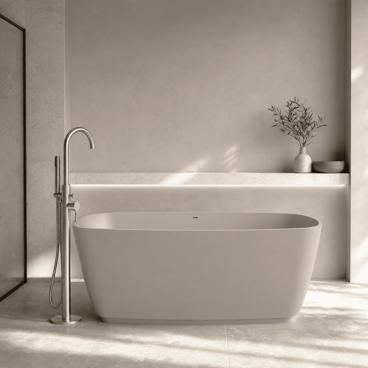 [BBB075F] Tamworth Compact Freestanding Bath, 1495 x 720mm, Choice of Colour - Lifestyle 1