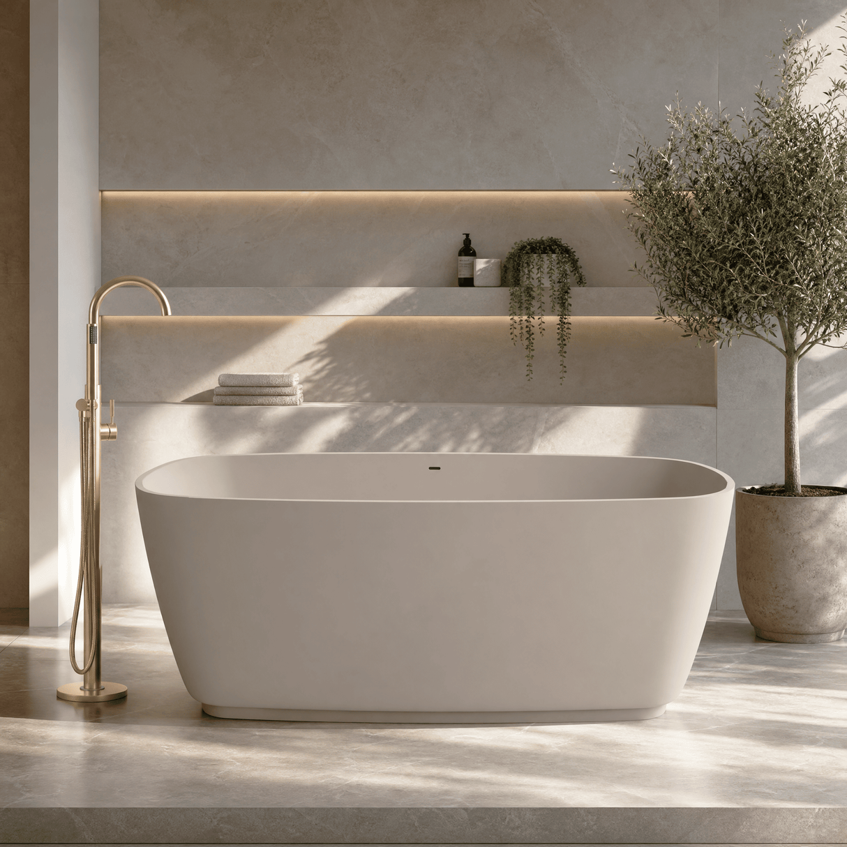 [BBB075F] Tamworth Compact Freestanding Bath, 1495 x 720mm, Choice of Colour - Silo