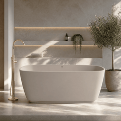 [BBB075F] Tamworth Compact Freestanding Bath, 1495 x 720mm, Choice of Colour - Silo